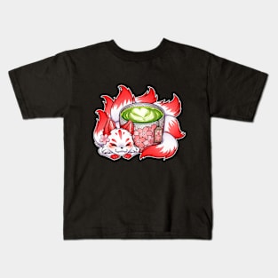 Matcha Kitsune Kids T-Shirt